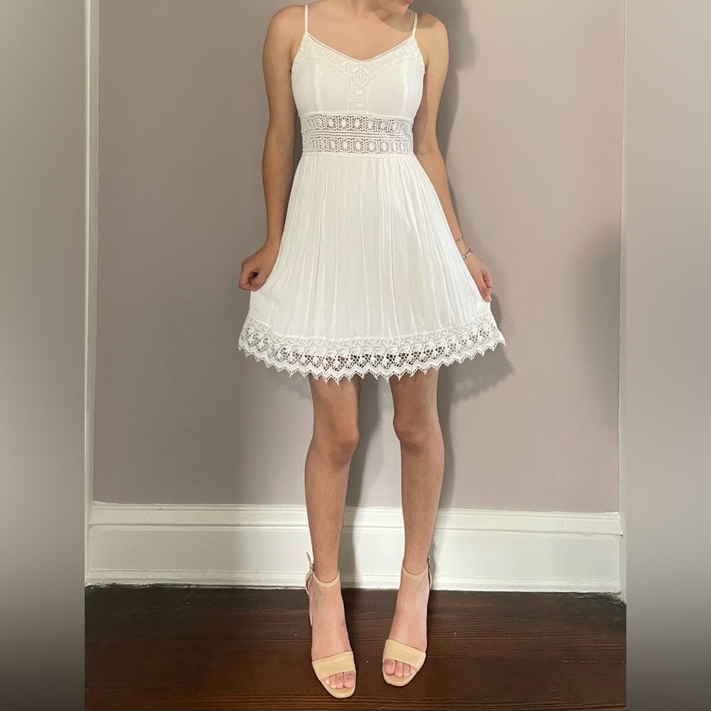 Abercrombie and Fitch white mini dress